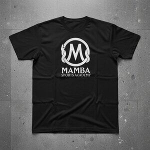 Mamba Sports Academy Logo Black Graphic Tee Basketball Fan Gift